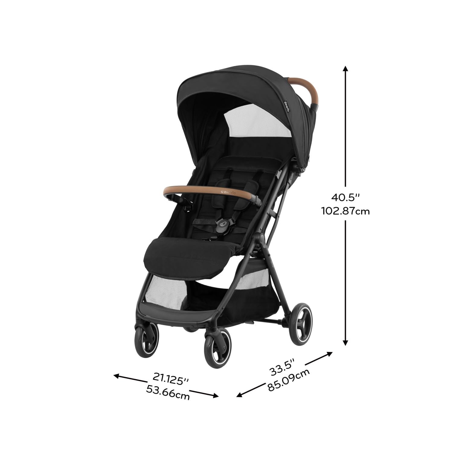 image:imageEvenflo Otto Travel System wLiteMax Infant Cat SeatChia Black