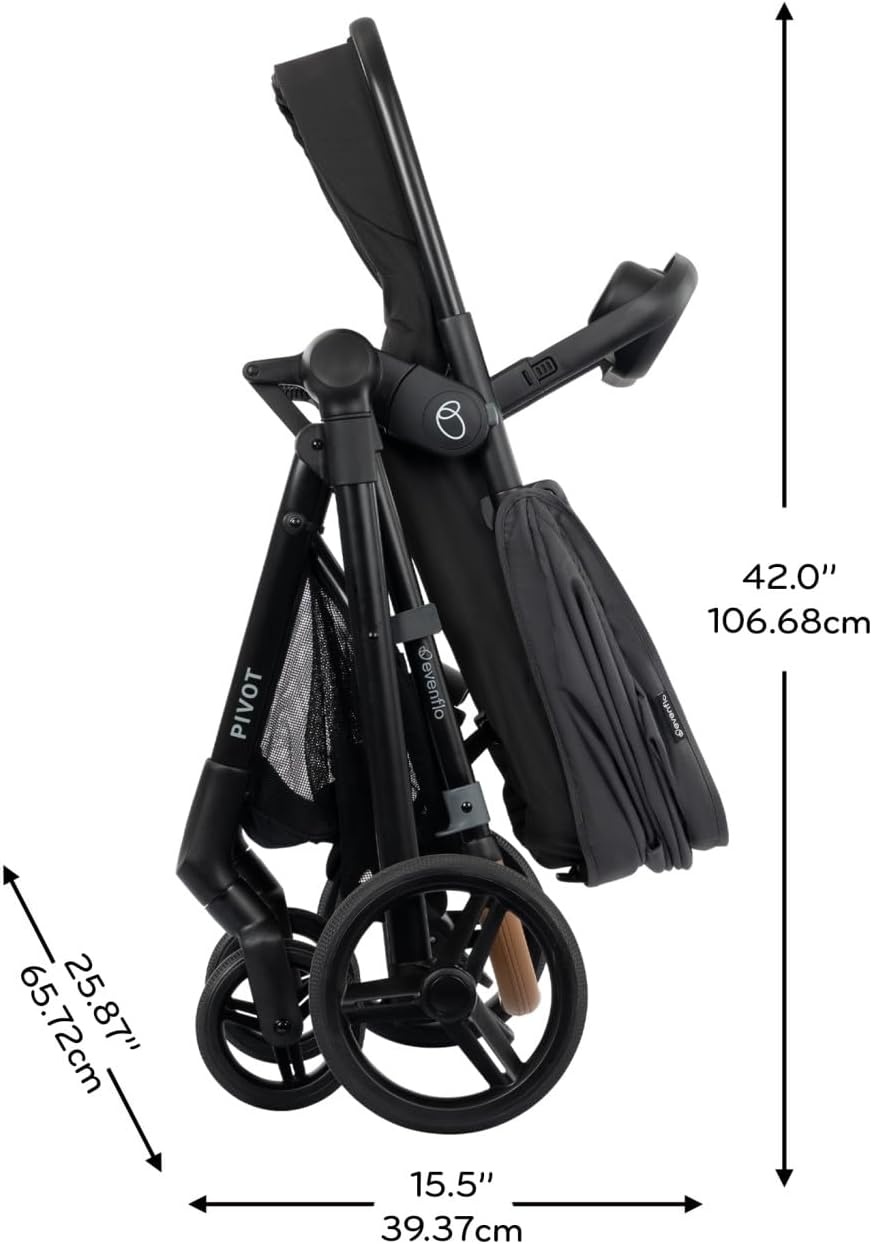 image:imageEvenflo Pivot NXT Travel System with LiteMax NXT Preemie and Infant Car SeatSilverado Gray