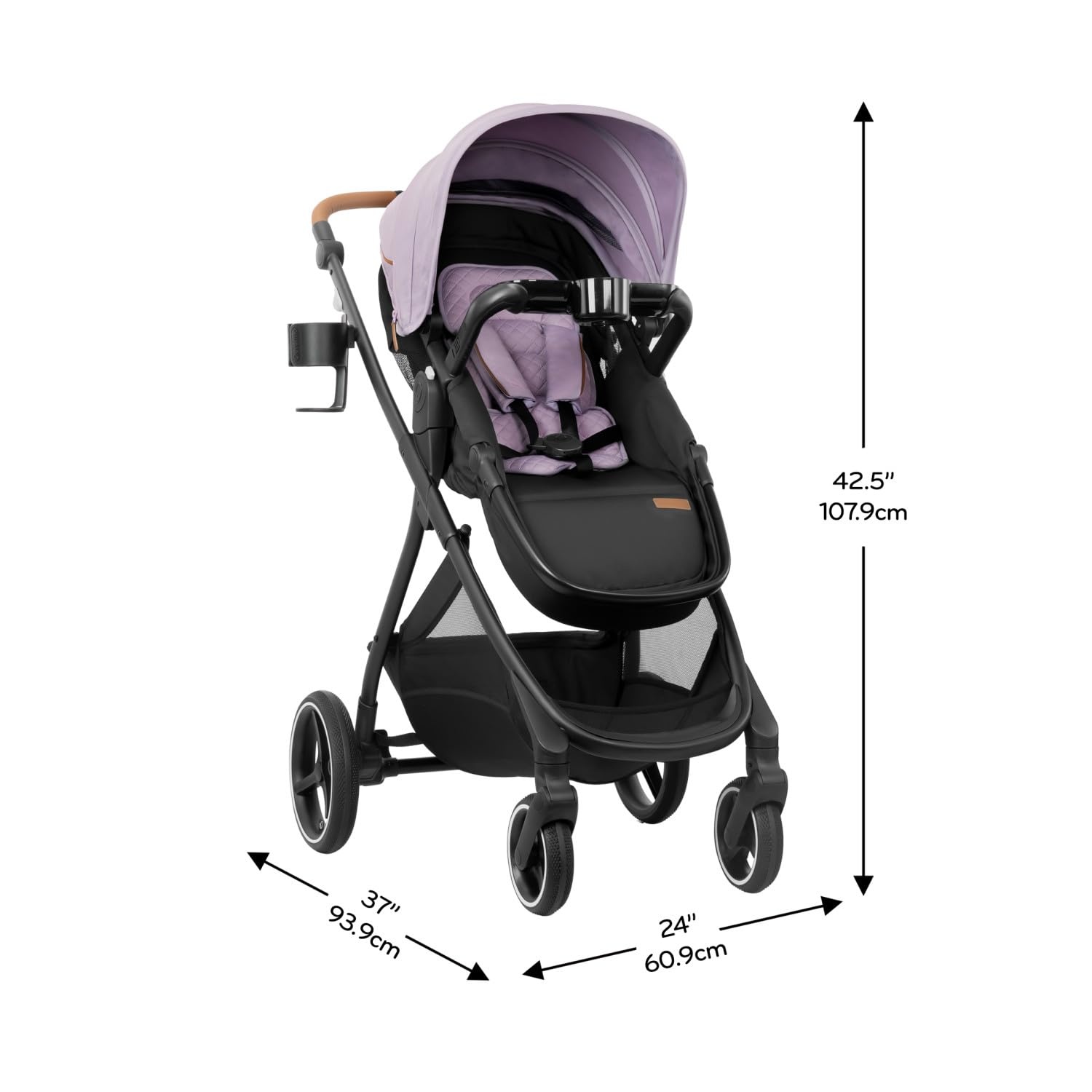 image:imageEvenflo Shyft Intuiti Travel System w Revolve180 LiteMax NXT Rotating Car SeatAgate Purple