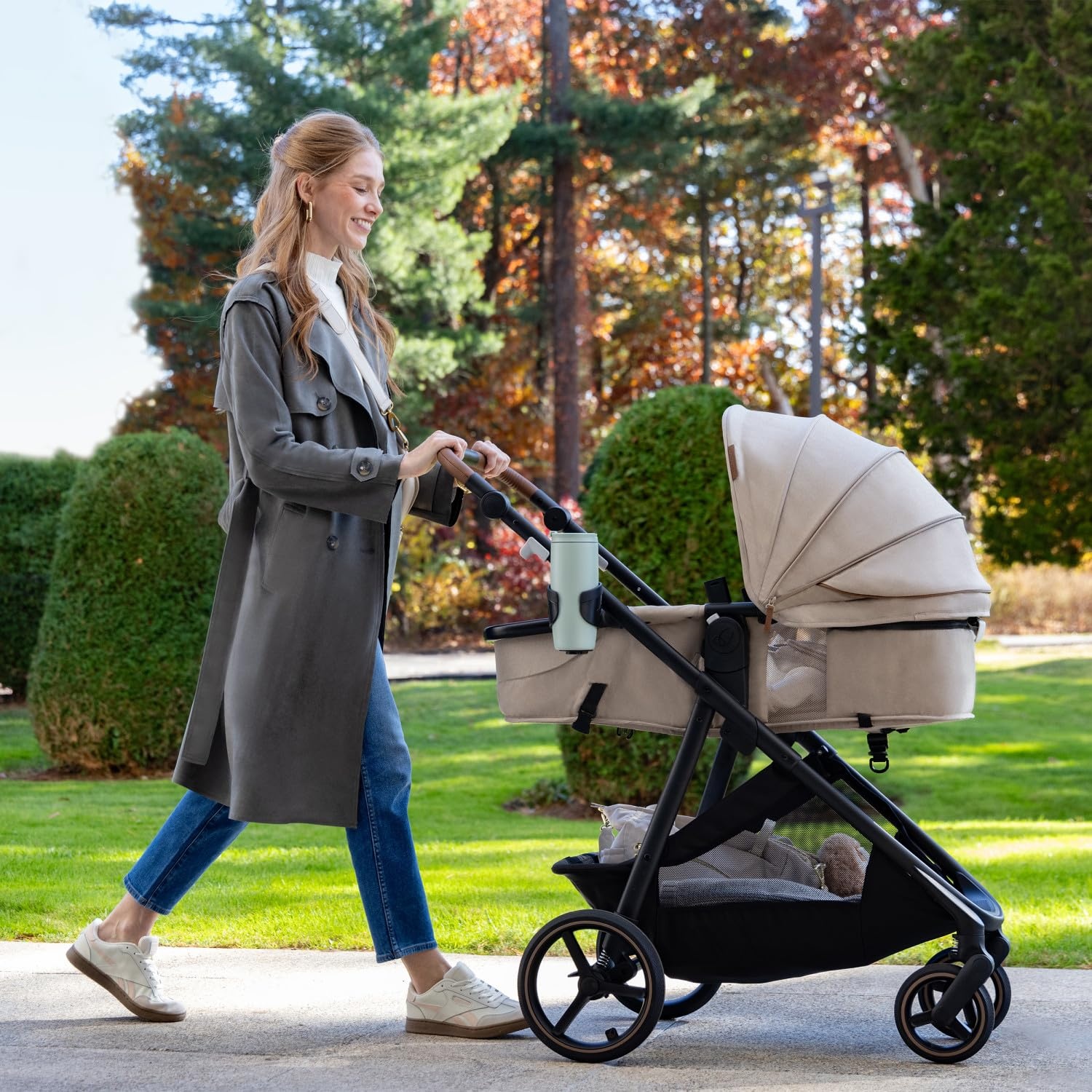 image:imageEvenflo Shyft Intuiti Travel System w Revolve180 LiteMax NXT Rotating Car SeatQuartz