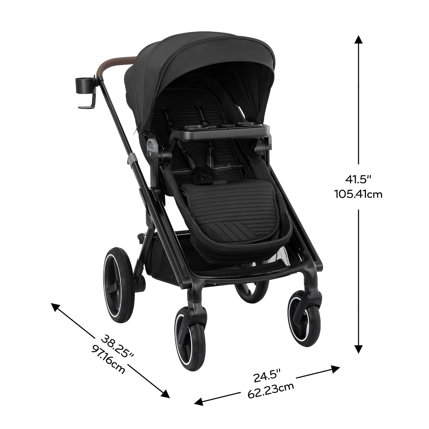 image:imageEvenflo Transformer Stroller to Wagon Travel System wLiteMax NXT Car SeatPitch Black