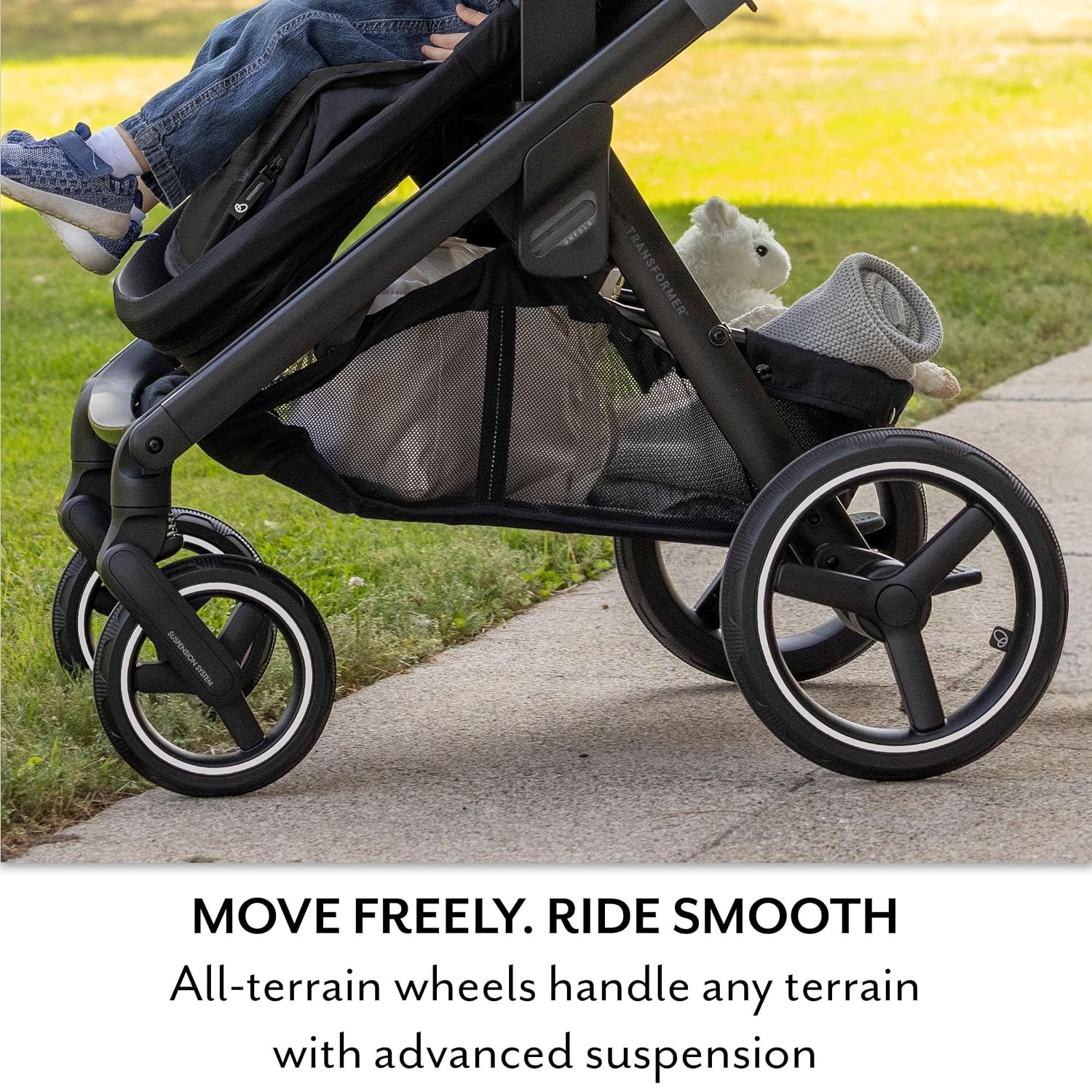 image:imageEvenflo Transformer Stroller to Wagon Travel System wLiteMax NXT Car SeatPitch Black