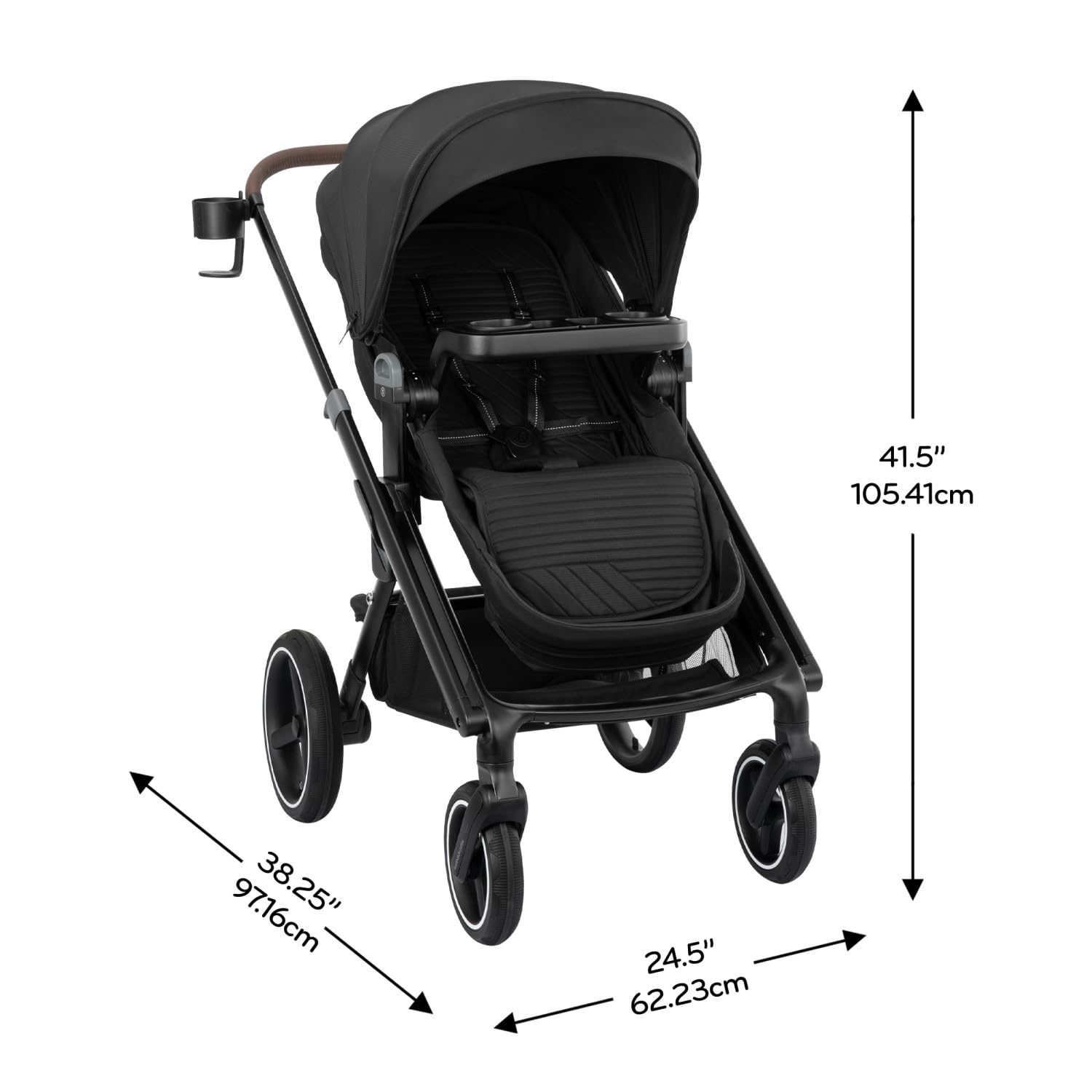 image:imageEvenflo Transformer Stroller to Wagon Travel System wLiteMax NXT Car SeatPitch Black