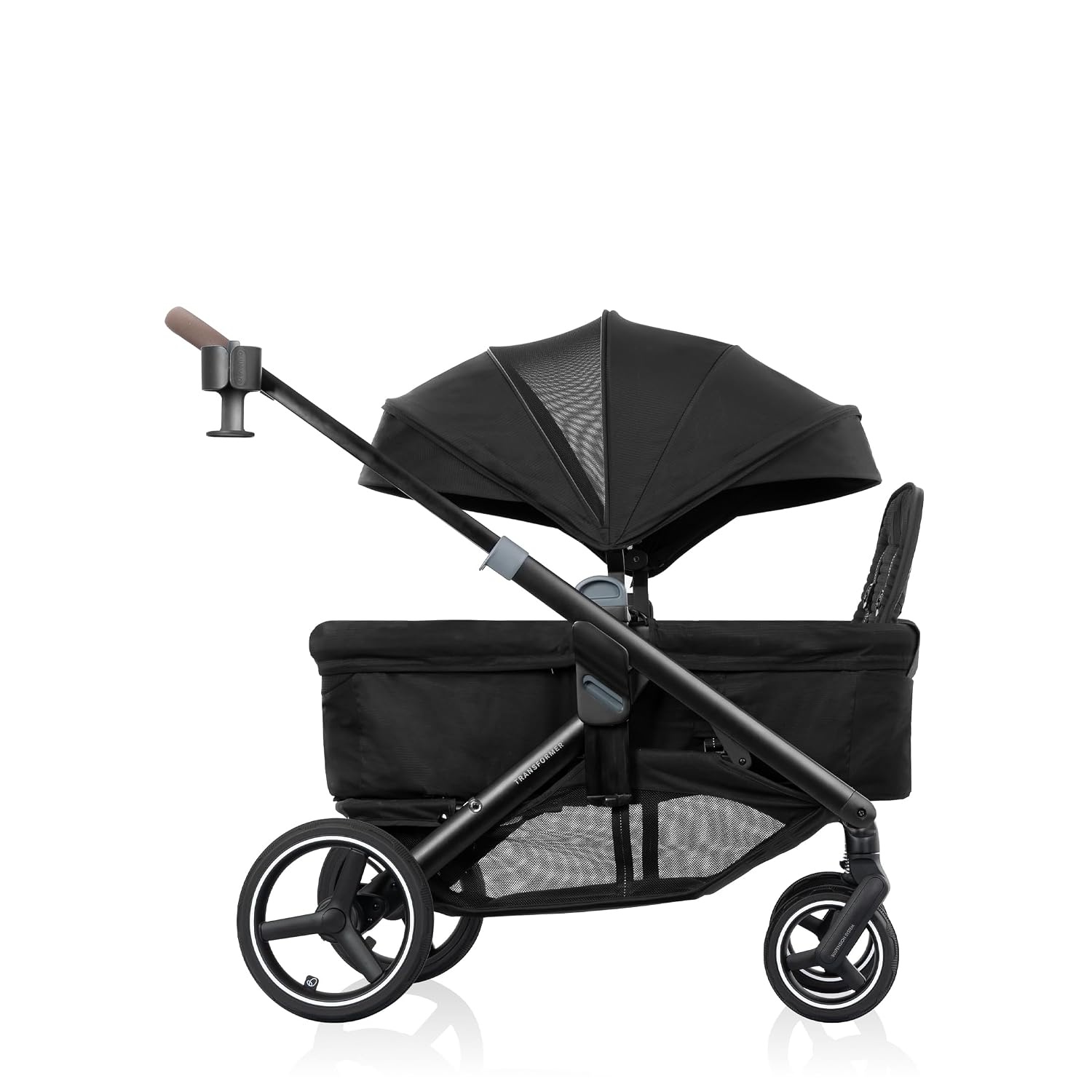 image:imageEvenflo Transformer Stroller to Wagon Travel System wLiteMax NXT Car SeatPitch Black
