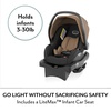 Evenflo Otto+ Travel System w/LiteMax Infant Cat Seat(Caramel Tan)