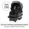 Evenflo Otto+ Travel System w/LiteMax Infant Cat Seat(Chia Black)