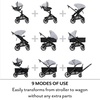 Evenflo Transformer Stroller to Wagon Travel System w/LiteMax NXT Car Seat(Fog Gray)