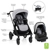 Evenflo Transformer Stroller to Wagon Travel System w/LiteMax NXT Car Seat(Fog Gray)
