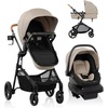 image:imageEvenflo Pivot NXT Travel System with LiteMax NXT Preemie and Infant Car SeatLatte Tan