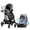 Evenflo Shyft Intuiti+ Travel System w/ Revolve180 LiteMax NXT Rotating Car Seat(Quartz)